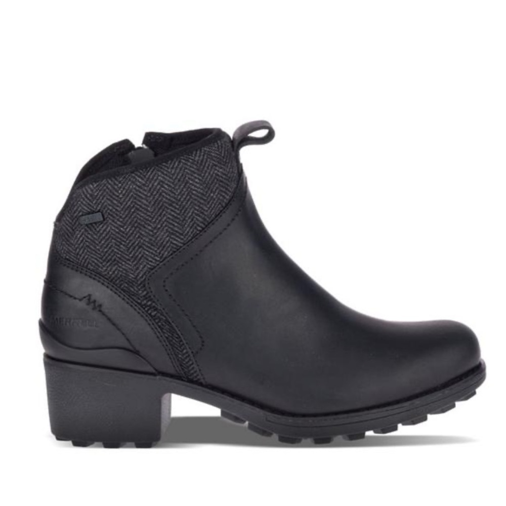 Merrell Chateau II Mid Pull Waterproof 
women’s boots in black size 10